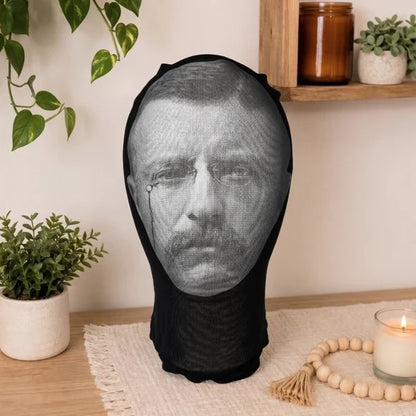 Mesh Print Balaclava Hat, Personalized Funny Historical Face Costume, Creative Gift for Friends and Partygoers
