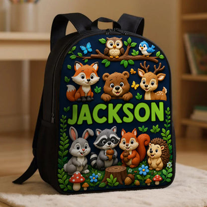Personalized Kids School Backpack, Cute Animal Prints, Creative Gift For Bright School Mornings