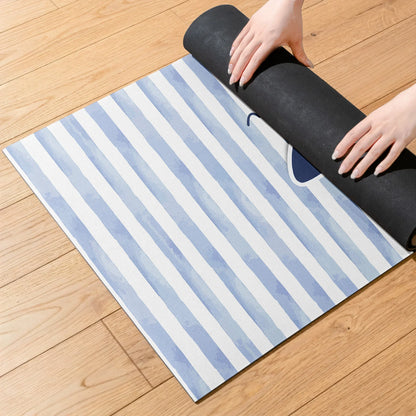 Custom Yoga Mat for School Spirit, Varsity Pennant Style Creative Gift for Students & Alumni