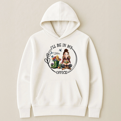 Personalized Gardener Classic Tee I'll Be In My Office Cute Cartoon Garden Scene - Unique Gift for Plant Lovers