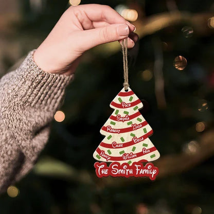 Personalized Acrylic Ornament, Family Christmas Tree Keepsake for Festive Home Decor, Creative Gift