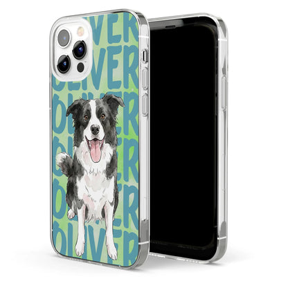 Custom Pet Portrait Clear TPU Phone Case, Personalized Watercolor Style Unique Gift for Dog & Cat Lovers