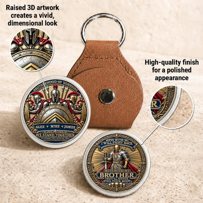 3D Printed Pocket Hug, We Stand Together Warrior Art, Personalized Creative Gift for Brother