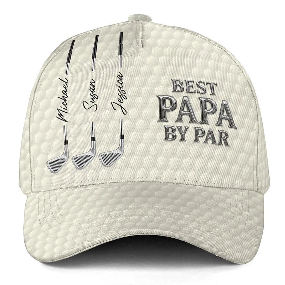Daddy By Par Classic Cap, Custom Golf Dad Hat, Creative Gift for Dad, Gym, Work & Weekend Rounds