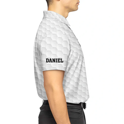 Personalized Golf Printed Polo Shirt For Dad, Best Dad By Par Unique Gift For Father's Day