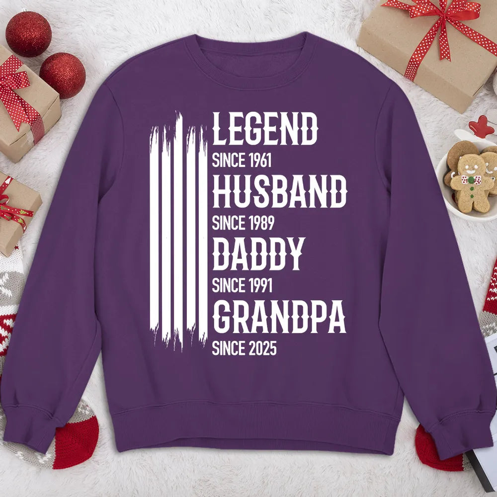 Legend Husband Daddy Grandpa Classic Tee Personalized Family Pride Shirt Unique Gift for Him