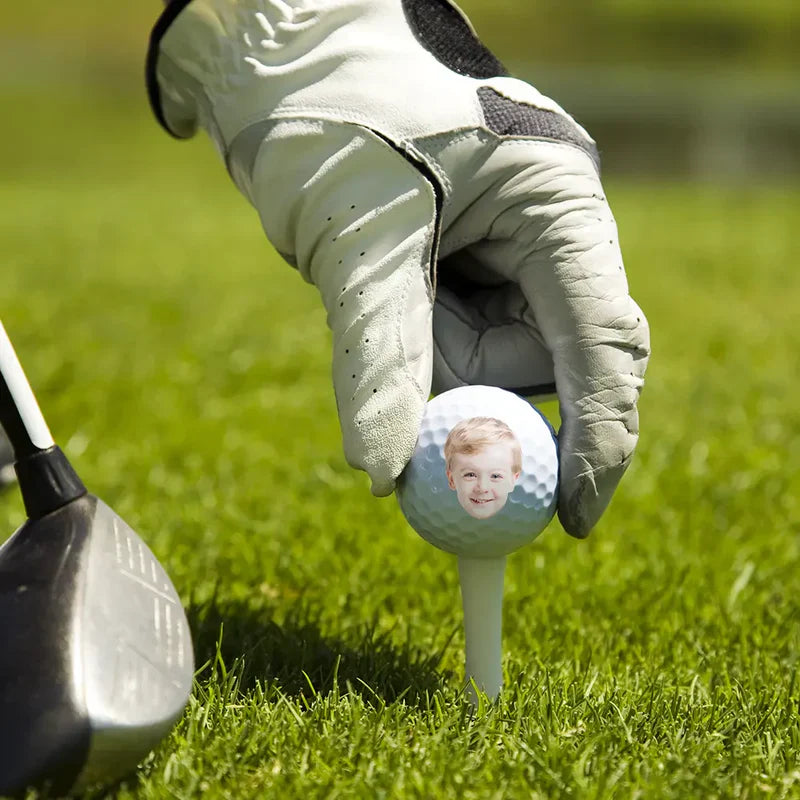 Custom Golf Ball for Dad, Funny Baby Photo Keepsake, Creative Father's Day Gift for Golf Lovers