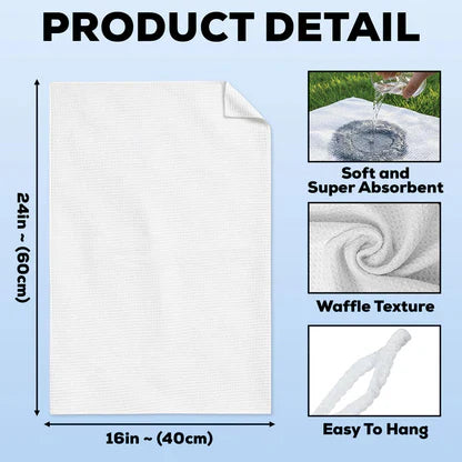 Custom Kitchen Towel for Dad, Funny BBQ Cartoon, One-of-a-Kind Creative Gift for His Kitchen