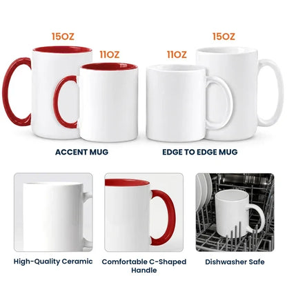 Personalized Two-Tone Mug, Good Morning Zodiac Art, Creative Gift for a Friend or Sister