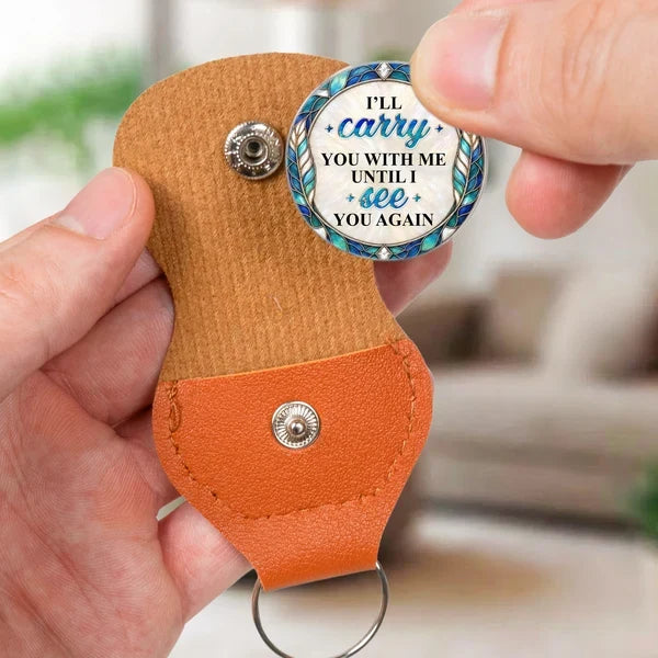 Personalized Pocket Hug with I'll Carry You With Me Quote, Creative Missing You Gift for a Loved One