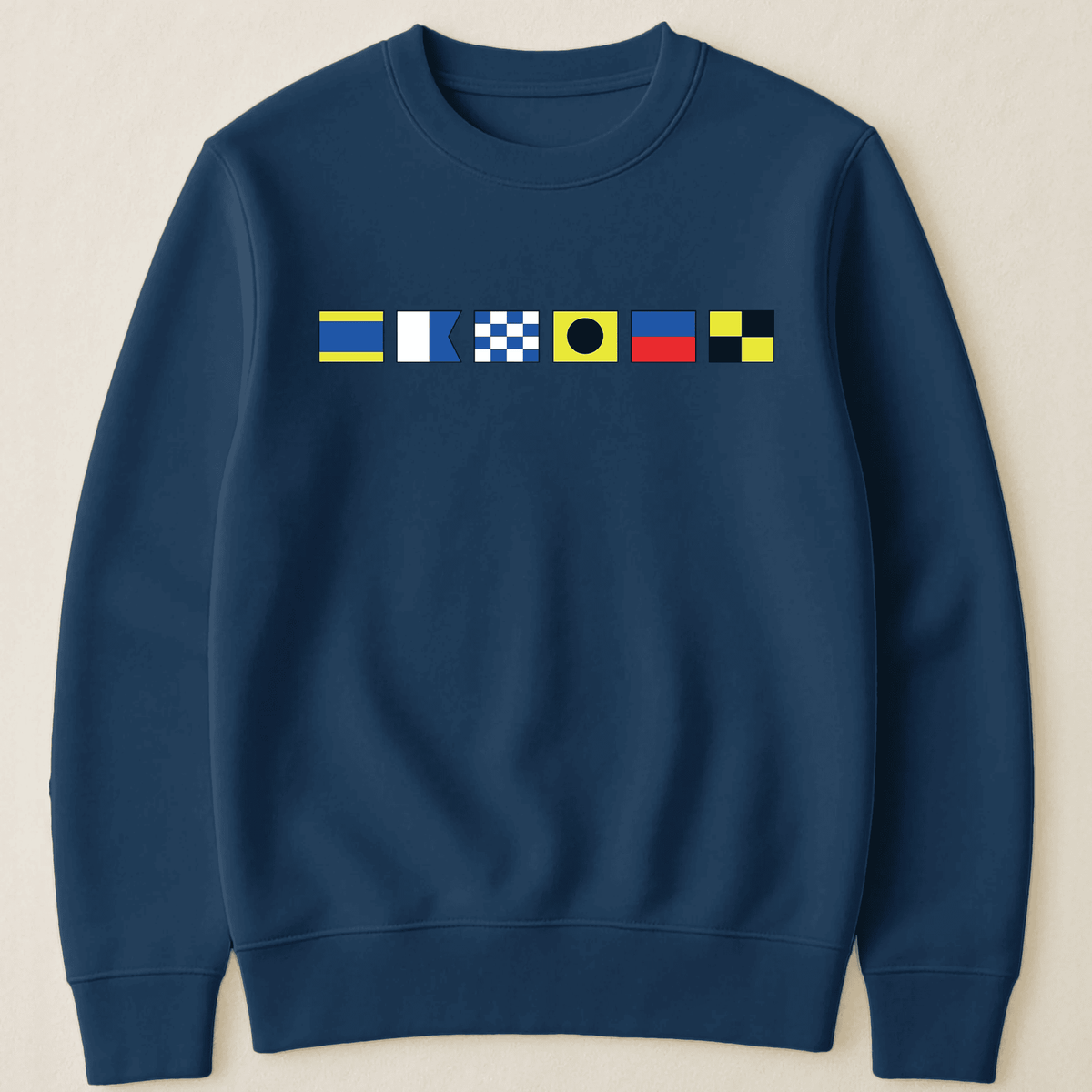 Nautical Signal Flags Classic Tee, Personalized for Your Name, Beachy Everyday Style, Thoughtful Gift