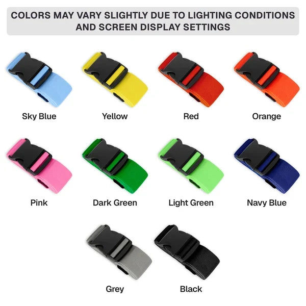 Personalized Standard Buckle Luggage Strap, Colorful Airport Travel Accessory, Unique Gift for Travelers