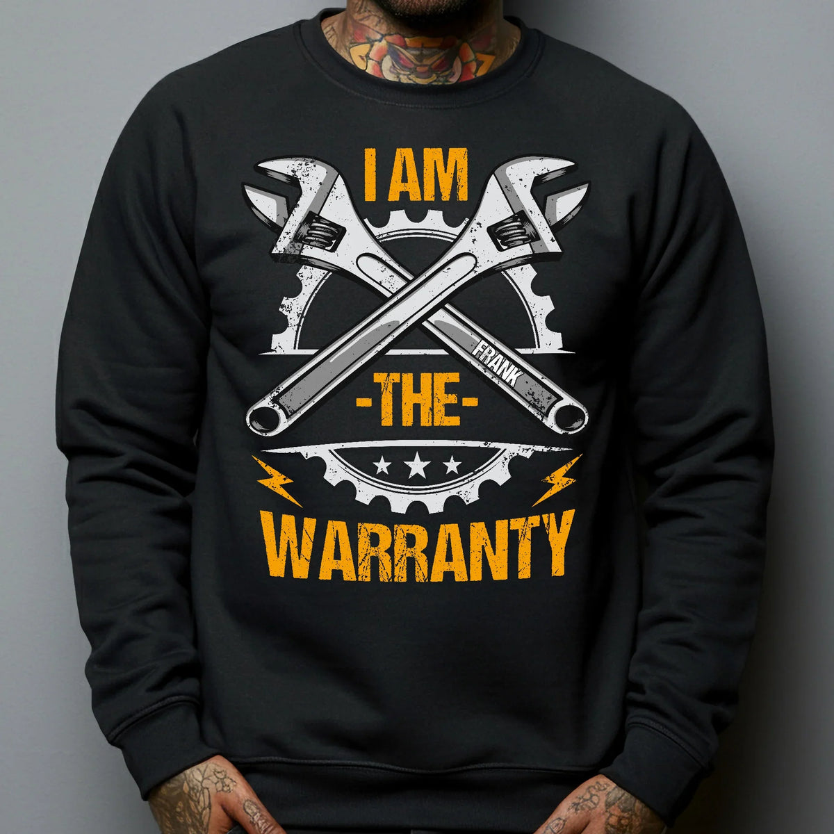 Personalized Classic Tee, I Am The Warranty Wrench Graphic, Unique Gift For Dad & Grandpa