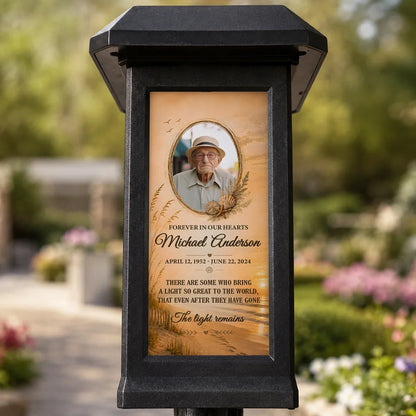 Personalized Solar Garden Stake Light, Forever in Our Hearts Tribute, Creative Remembrance Gift for Family