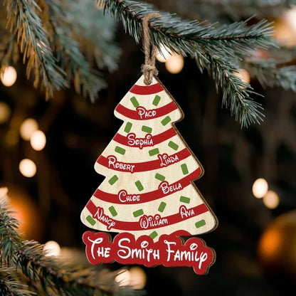 Personalized Acrylic Ornament, Family Christmas Tree Keepsake for Festive Home Decor, Creative Gift