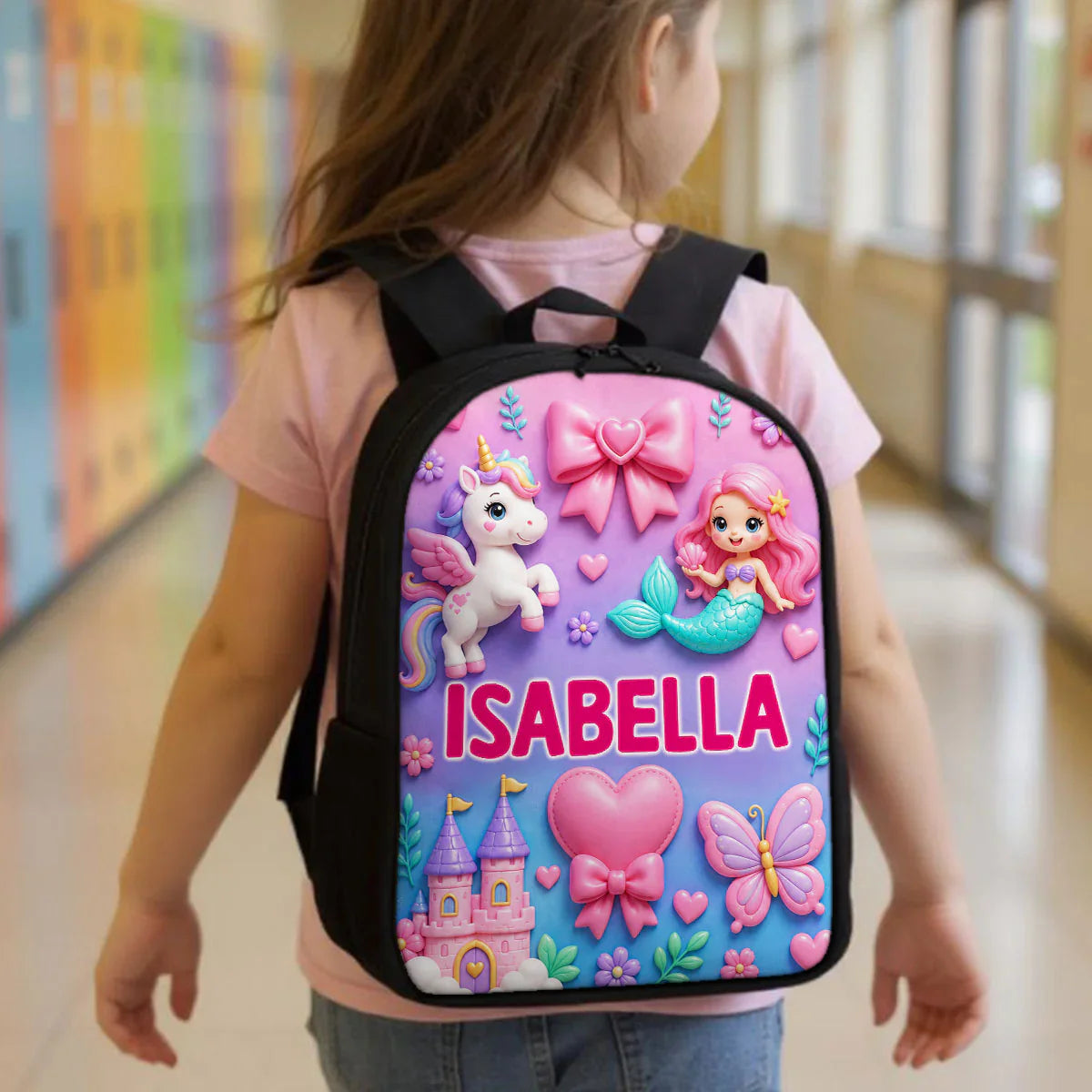 Personalized Kids School Backpack, Cute Animal Prints, Creative Gift For Bright School Mornings
