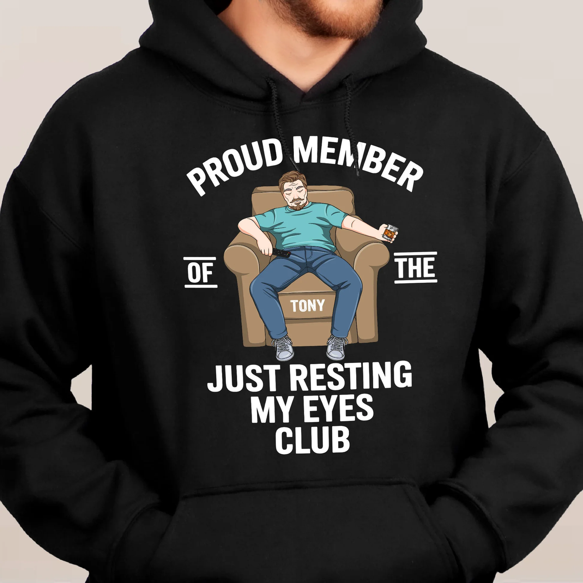 Proud Member Just Resting My Eyes Club Classic Tee - Laid-Back Funny Shirt, Personalized Gift for Dad or Friend