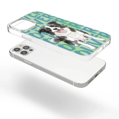 Custom Pet Portrait Clear TPU Phone Case, Personalized Watercolor Style Unique Gift for Dog & Cat Lovers