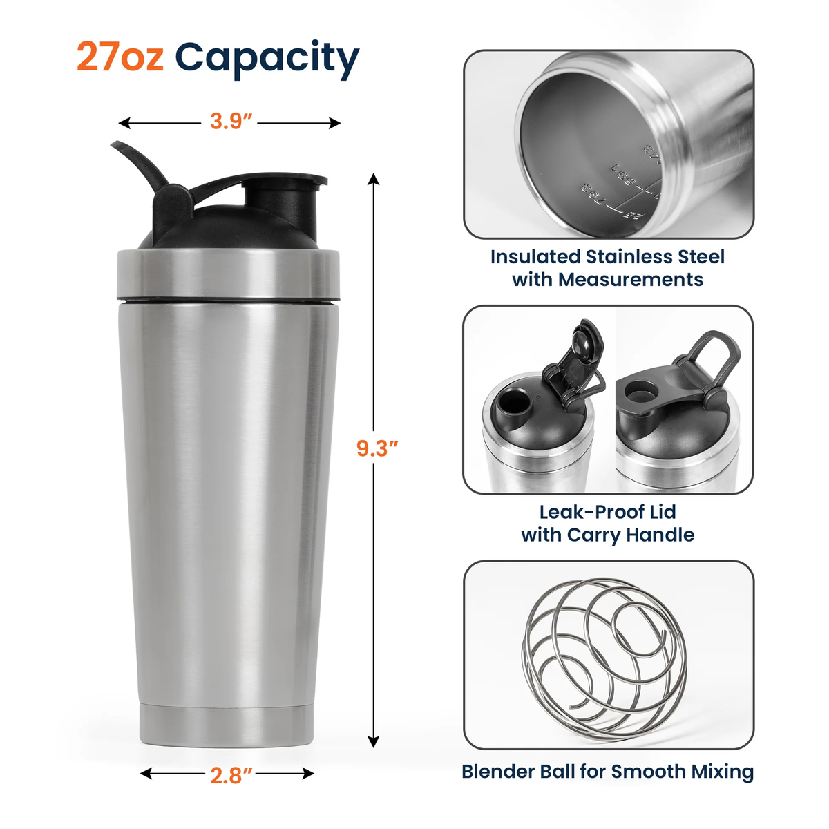Stainless Steel Protein Shaker, Personalized Muscle Up Buttercup Quote - Unique Fitness Gift for Gym Lovers