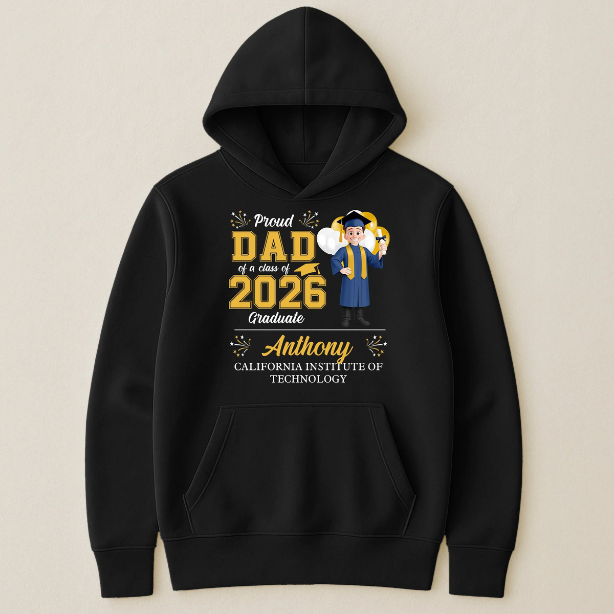 Proud Family Graduation Classic Tee, Personalized Matching Shirt Gift for Mom Dad Grandma at the Ceremony