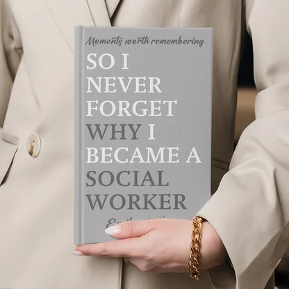 Personalized Hardcover Journal, Pastel Profession Quote, Unique Desk Gift for Teachers & Coworkers