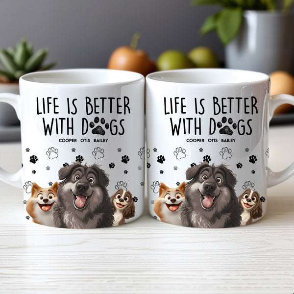 Adorable Dog-Themed Ceramic Mug, Adding Warmth and Joy to Your Day