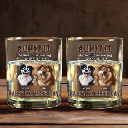 Fun Whiskey Glass - Unique Gift for Dog Owners with Heartwarming Personalized Design