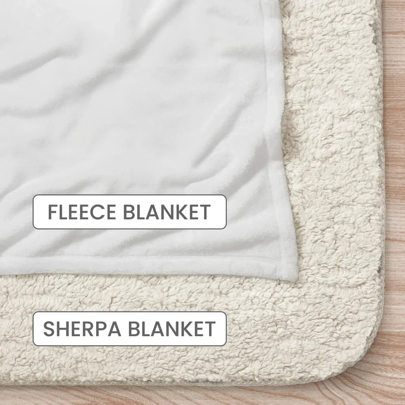 Happy First Mother's Day Personalized Fleece Blanket, Sweet Mom and Baby Illustration, Cozy Keepsake Gift for New Moms