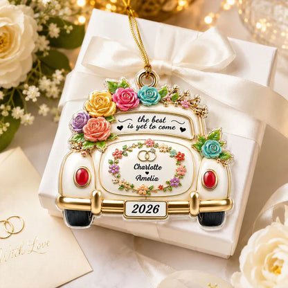 Personalized Acrylic Ornament, The Year We Became Mr. & Mrs., Unique Gift for Couple