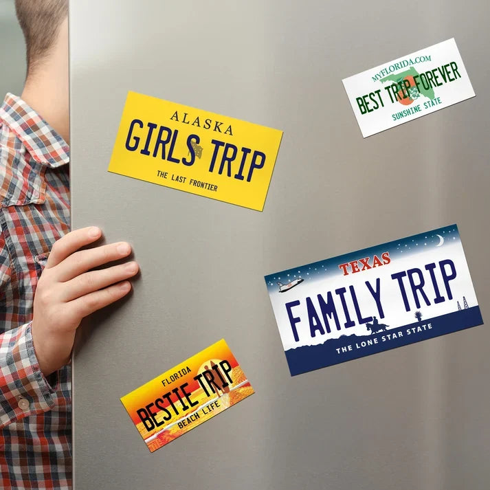Personalized Acrylic Magnet, Custom State Cruise Door Sign for Family Vacation, Unique Creative Gift
