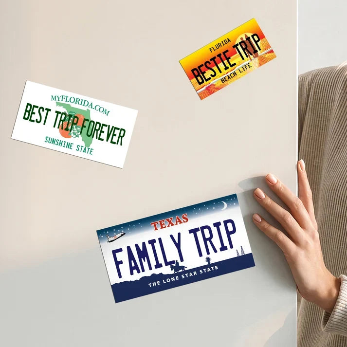 Personalized Acrylic Magnet, Custom State Cruise Door Sign for Family Vacation, Unique Creative Gift