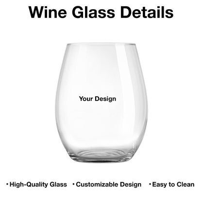 “Wine and Dogs Are Essential” Personalized Stemless Wine Glass - Valentine’s Day Gift - Perfect for Dog Moms/Dads - Beach Scene Design