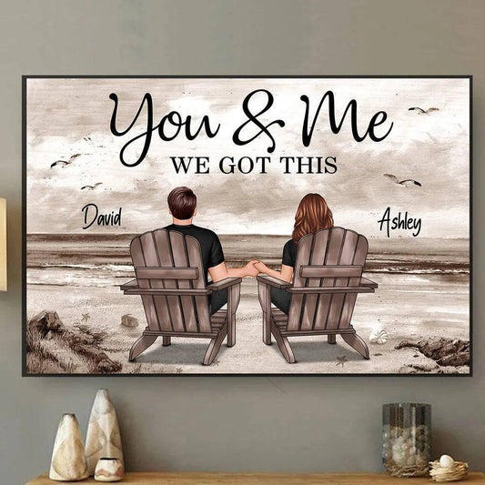 Seaside Memories - Personalized Poster, Canvas, Car Hanger, Pillow, Wallet Card - Unique Gift for Couple, Husband, Wife, Dad, Mom