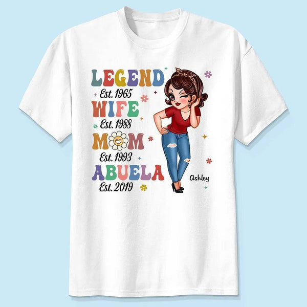 Vintage Legend Wife Mom Grandma Personalized Shirt/Hoodie/Sweatshirt