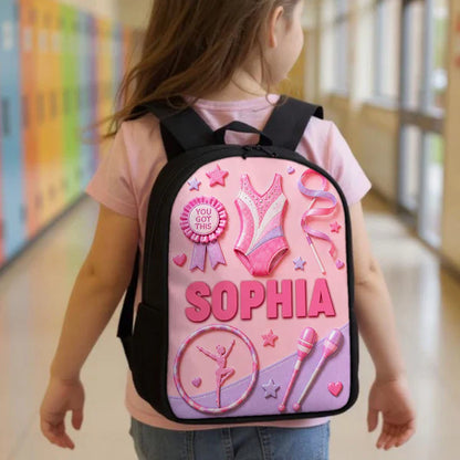Kids School Backpack, Personalized Sports Design for Classroom Days, Unique Gift for Son or Daughter