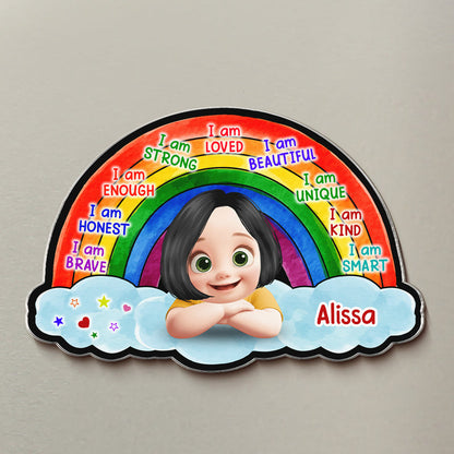 I Am Affirmation Rainbow - Personalized Magnet