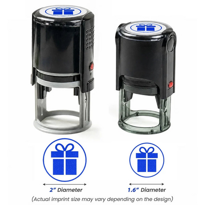 Round Self-Inking Stamp, Personalized Teacher Feedback with Cute Animal Phrases, Unique Creative Gift for Educators