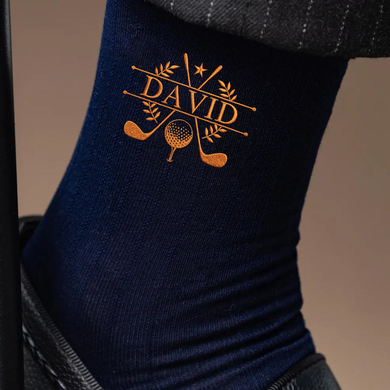 Personalized Monogram Embroidered Socks for Him, Unique Gift for Husband, Son or Groomsmen