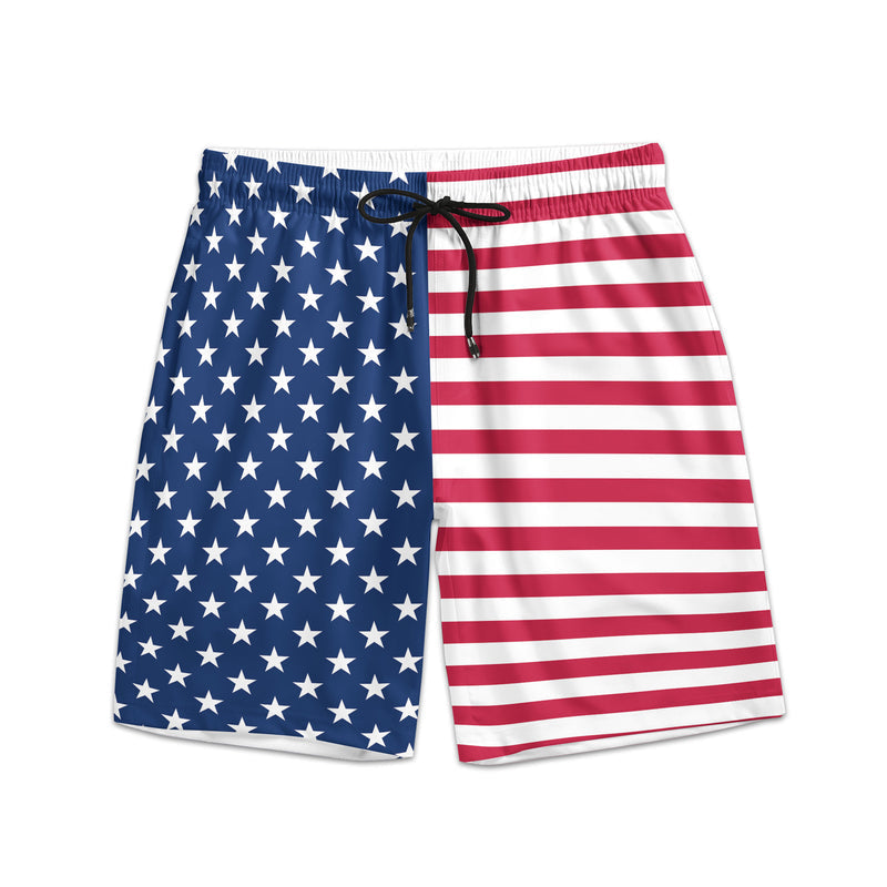 Personalized Men's Beach Shorts with Funny Back View Print, Unique Gift for Him, Tropical Beach Wear