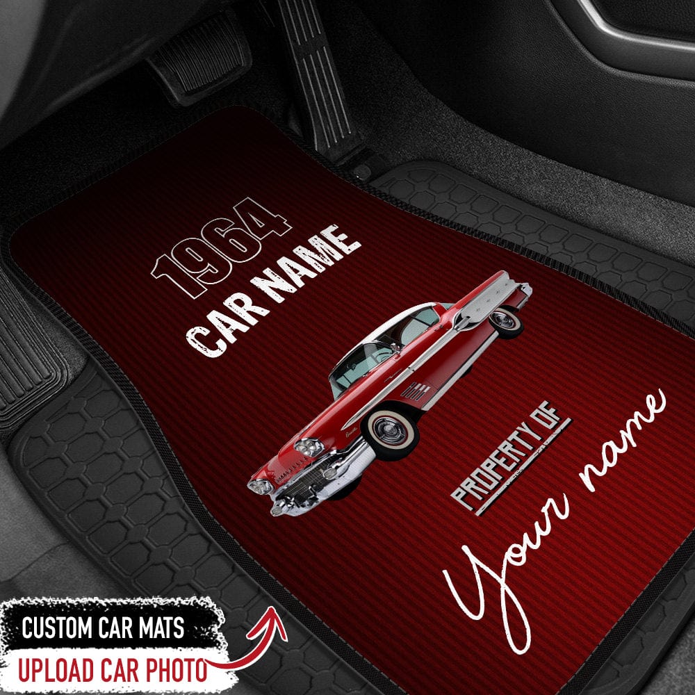 GeckoCustom Car mats Personalized Gift, Upload car photos, Custom your name, car name & year, HN590