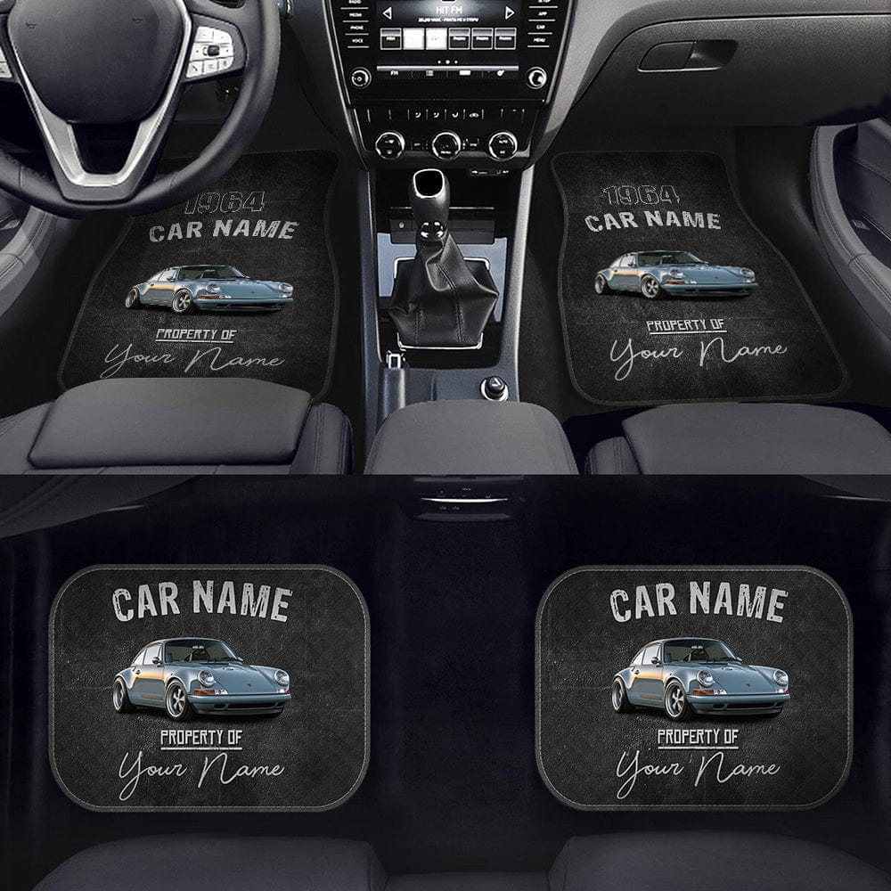 GeckoCustom Car mats Personalized Gift, Upload photo classic car, Custom name & year, HN590