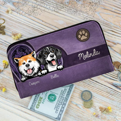 Custom Dog Breed Leather Wallet – Stylish & Sentimental Personalized Gift for Pet Owners – Elegant & Durable Design