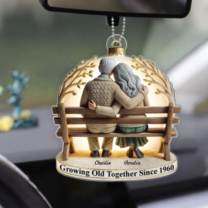 Custom Acrylic Ornament - "Growing Old with You" Unique Gift for Couples