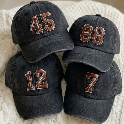 Double Sided Embroidered Washed Cap, Personalized Team Spirit Design, Creative Gift for Coaches and Friends