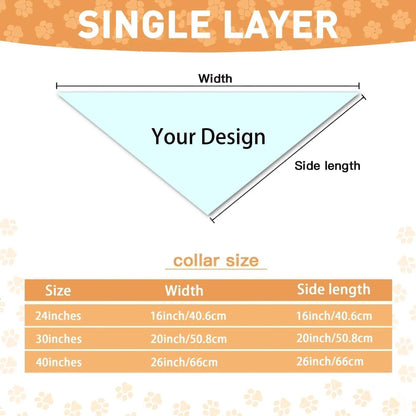 Personalized Pet Bandana - Custom Pet Saliva Towel, Dog Gift, Custom Gifts for Dog Lovers