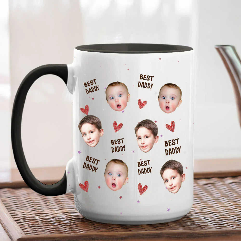 I Love You Daddy White Ceramic Mug, Cute Custom Keepsake for Dad's Morning Coffee, Unique Dad Gift