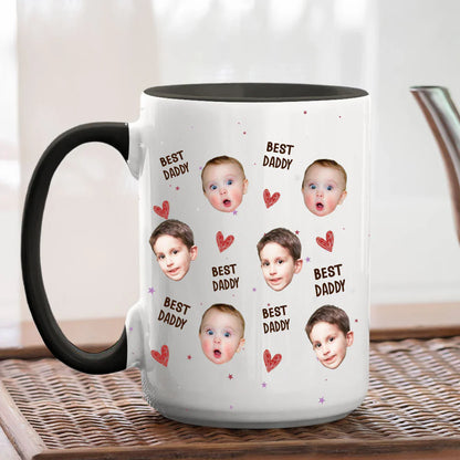I Love You Daddy White Ceramic Mug, Cute Custom Keepsake for Dad's Morning Coffee, Unique Dad Gift