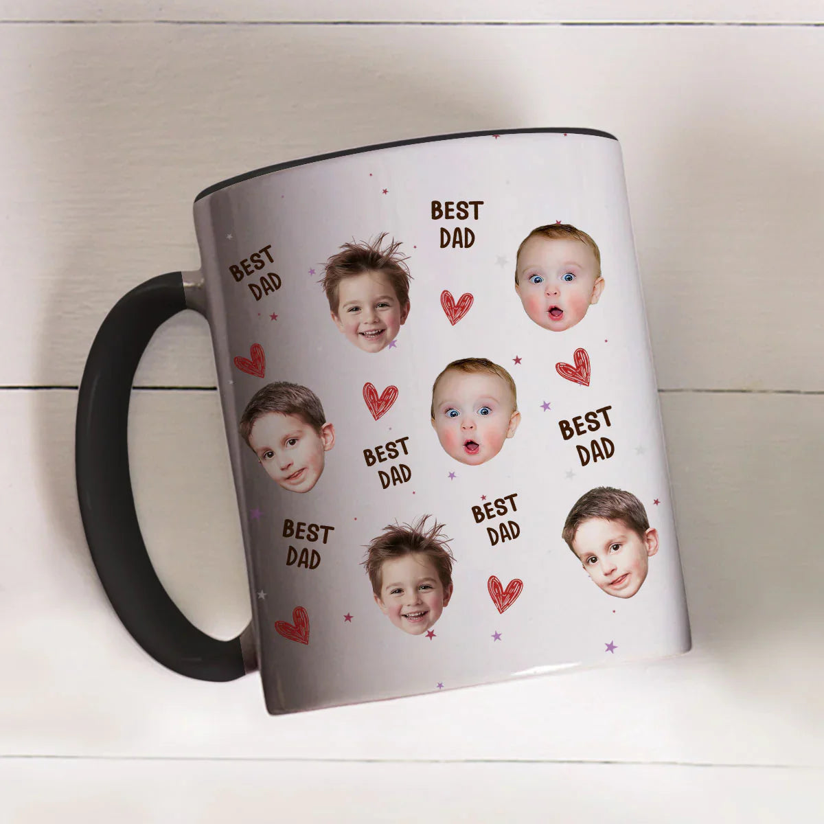 I Love You Daddy White Ceramic Mug, Cute Custom Keepsake for Dad's Morning Coffee, Unique Dad Gift