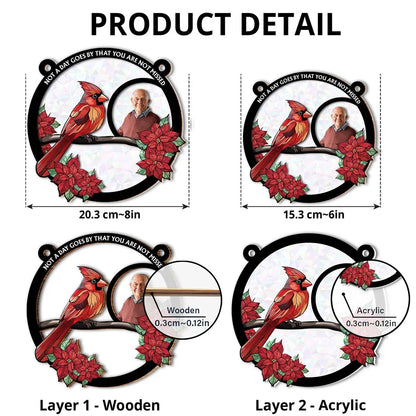 Personalized Layered Ornament, Always With You Cardinal Tribute, Creative Sympathy Gift for Loved Ones