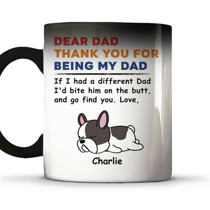Creative Pet-Themed Color Changing Mug – Personalized  Design, Special Gift for Father, Mother and Family